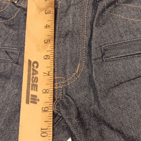 Rocawear Biker Jean Taper Mid Rise Mid Wash Black 8 Pocket Rib Leg Zip Ankle W30 - Picture 7 of 12